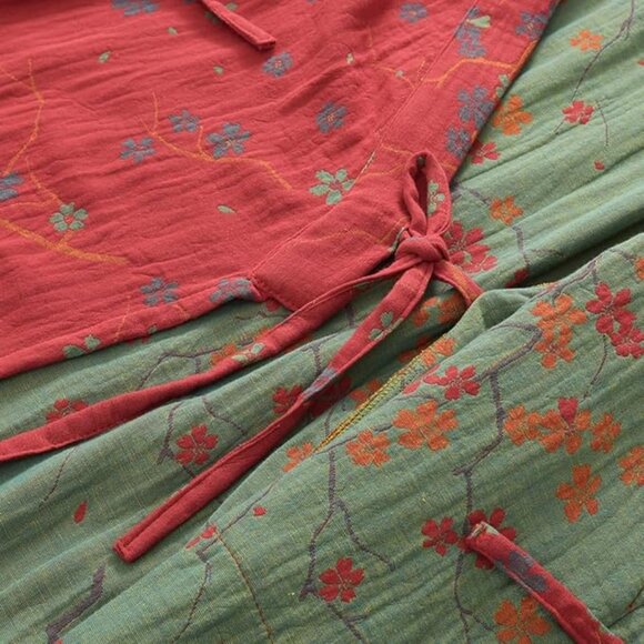 PRINCESS BRIDE Cotton Gauze Japanese Yukata Bathrobe L - Picture 6 of 12